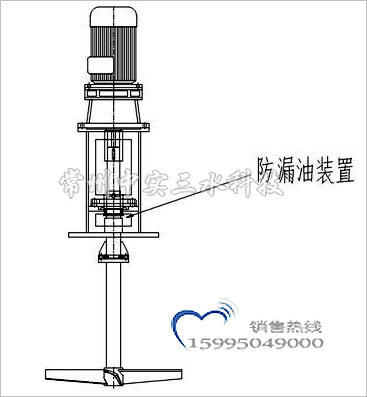 立式攪拌機防漏油設計